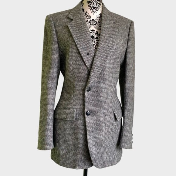 Vintage Harris Tweed Handwoven 100% Wool Blazer - Picture 2 of 12